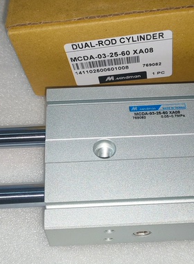 台湾金器MINDMAN双杆气缸MCDA-03-25-60XA08 MCDA-03-25-100原装