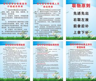 医院卫生间医疗废物管理制度 危险化学品泄露处理应急预案医院消防安全重点部位岗位职责图 取物原则提示标贴