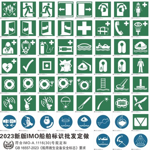 2023新版船用救生设备安全标志牌