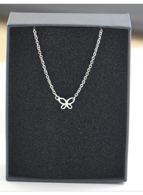 镂空小款蝴蝶新款爆款配饰气质轻奢小众气质颈链锁骨链女生高级感