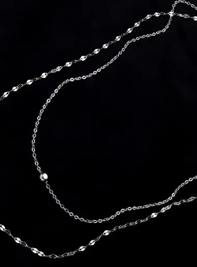 经典小金豆锁骨链转运珠双层项链女圆珠高级感叠戴颈链轻奢小众潮