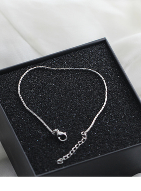 168饰品站供货源 蛇骨手链女极细素链冷淡风极简设计手饰环不掉色