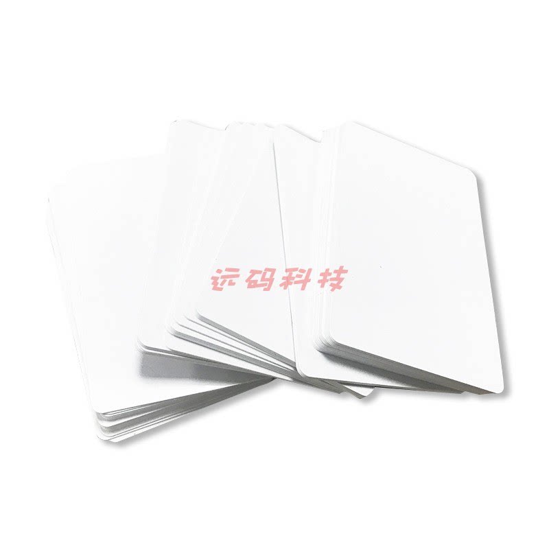 厂家定制打印PVC白卡 空白卡 证卡 电信移动电缆白卡双孔 PVC卡片