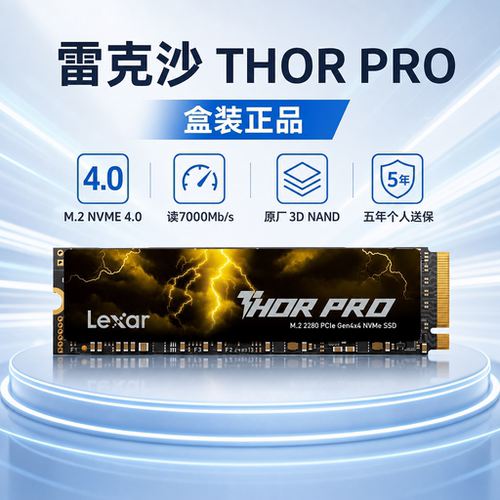 雷克沙THOR PRO 2T 4T M.2 2280 NVME 4.0笔记本台式固态硬盘高速