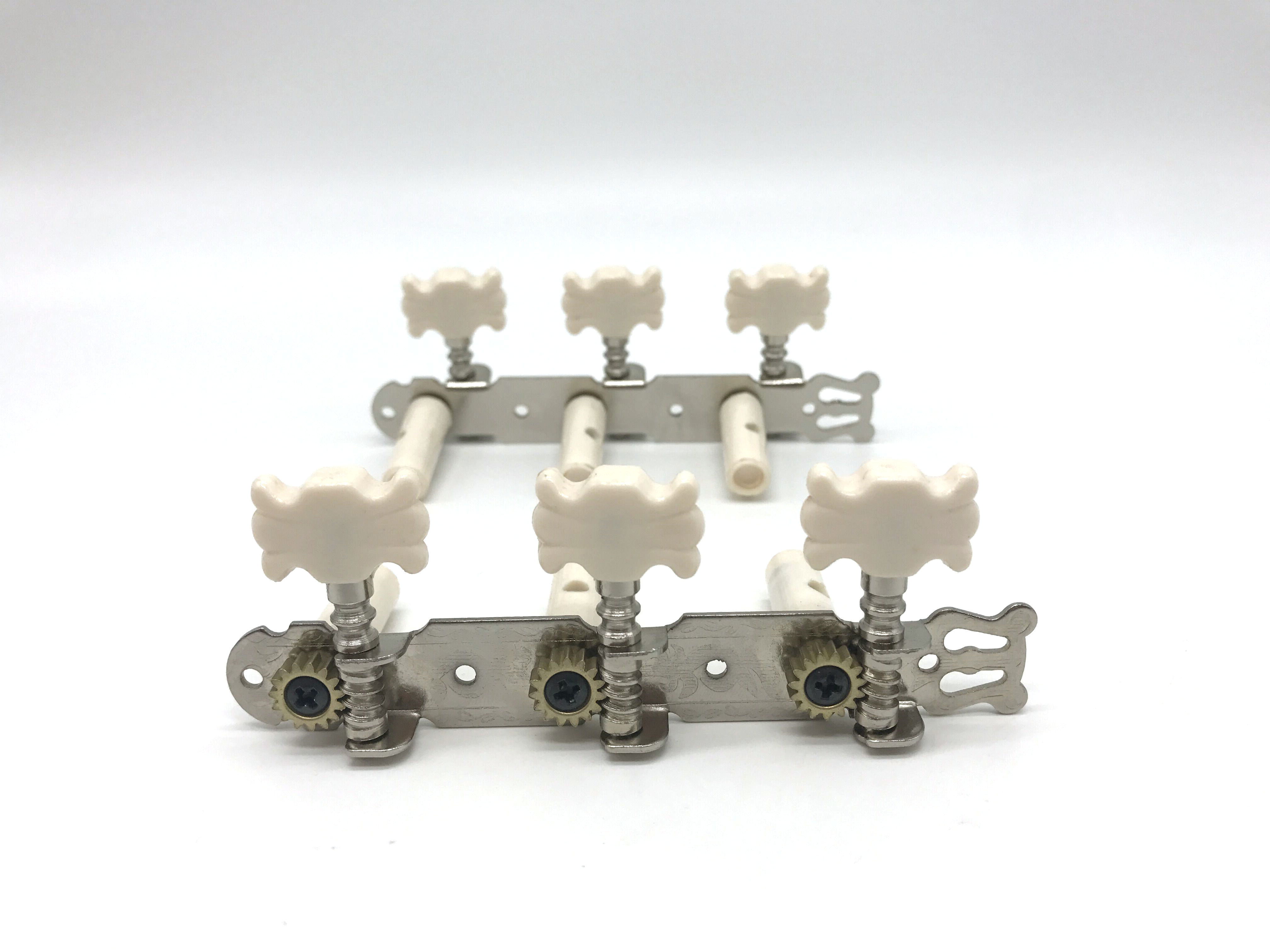 古典长三联弦钮 木吉他弦轴 ABS花头古典吉他塑柱弦卷器