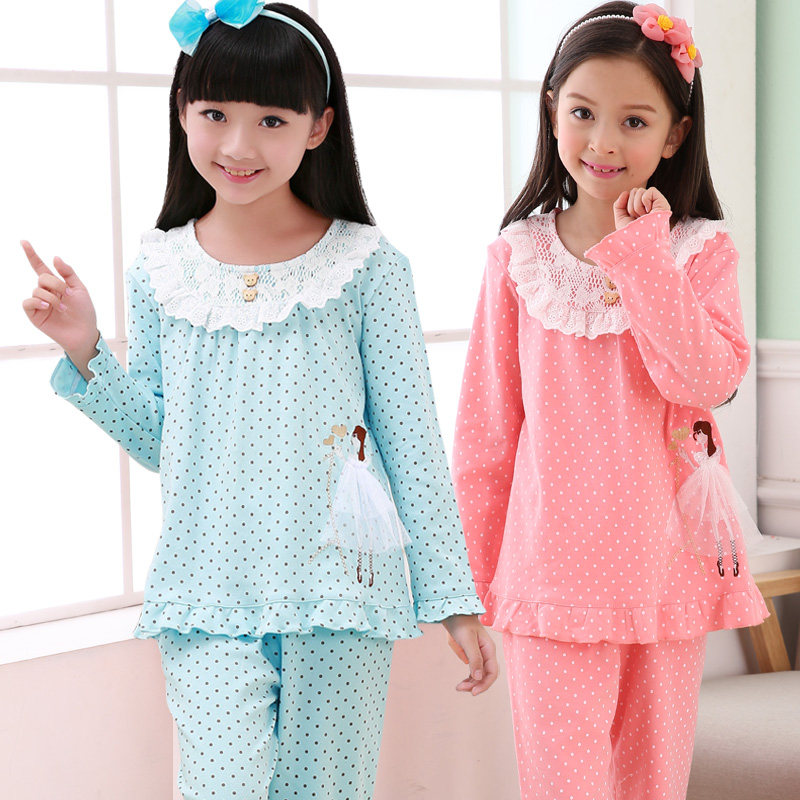 女童睡衣纯棉春夏儿童家居服长袖套装中大童女孩小宝宝薄款空调服,童装/婴儿装/亲子装,家居服套装,淘宝优惠券,粉丝福利购,淘宝优惠卷