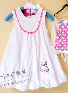 福利原单天鹅绒宝宝衣服儿童装女童裙装衣背心裙公主裙1-2岁1857