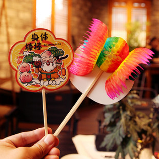 纸翻花折叠彩色七十二变纸花 复古风民俗传统儿时怀旧儿童玩具