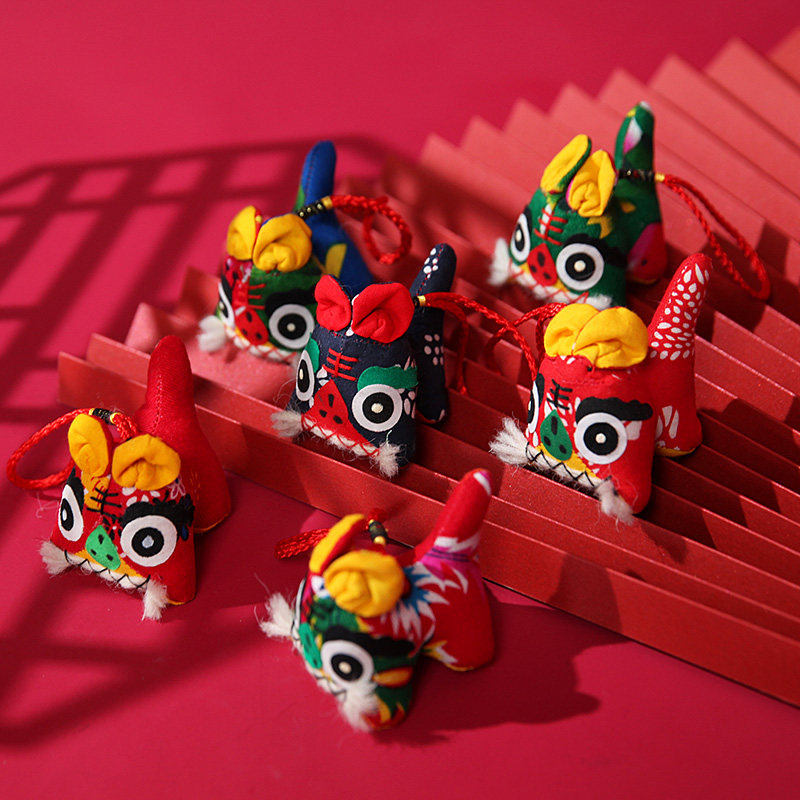 非遗手工布老虎年中国风民间工艺品特色送礼吉祥物民俗公仔摆件