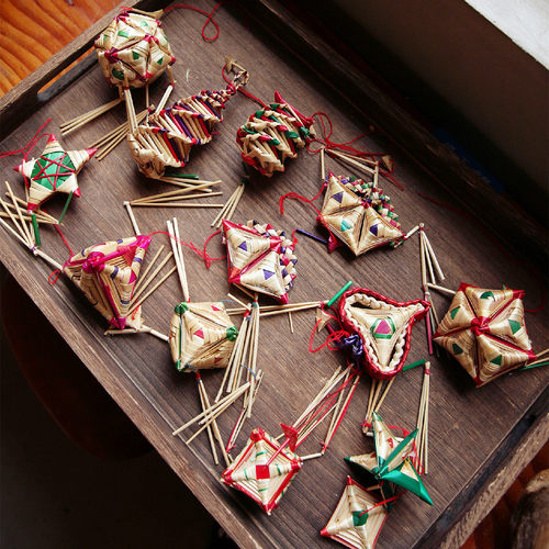 麦秆草编挂件麦秸小挂饰