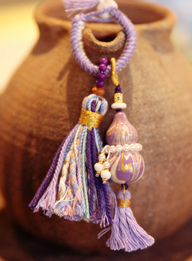 福建大漆葫芦挂件 非遗手工艺品手工葫芦流苏手机挂包挂钥匙扣挂