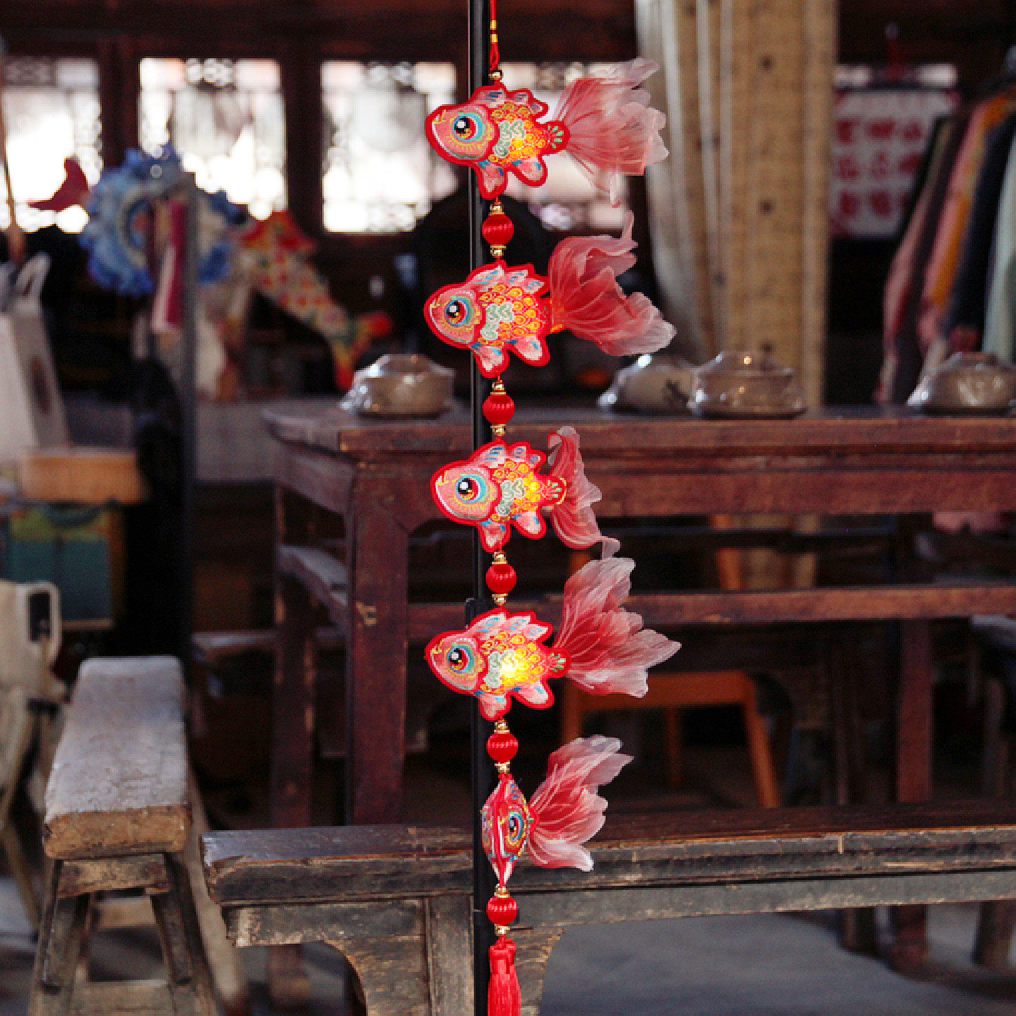 新年锦鲤鱼灯笼挂串香包灯串挂件 刺绣红鲤鱼金鱼可发光艾叶香囊,居家日用,香包/香囊,淘宝优惠券,粉丝福利购,淘宝优惠卷