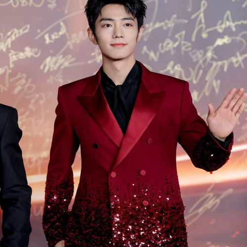 春夏款男士亮片演出服西装套装