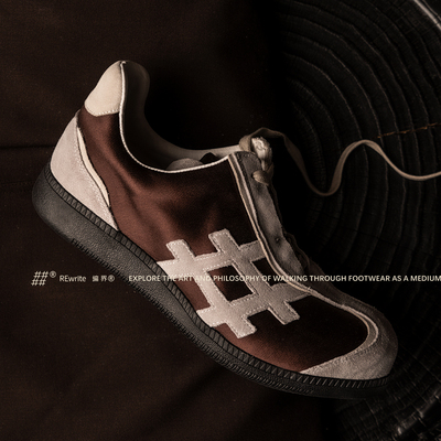 REwrite编界®【溯光·褐】桑蚕丝牛皮德训鞋Ortholite®科技缓冲