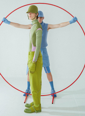 编界Rewrite x YULONGXIA联合设计伦敦时装周走秀解构固特异男女