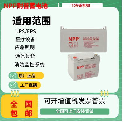 耐普胶体铅酸免维护蓄电池