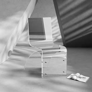 卢森设计 现代简约亚克力卧室化妆椅家用设计师异形餐椅休闲椅