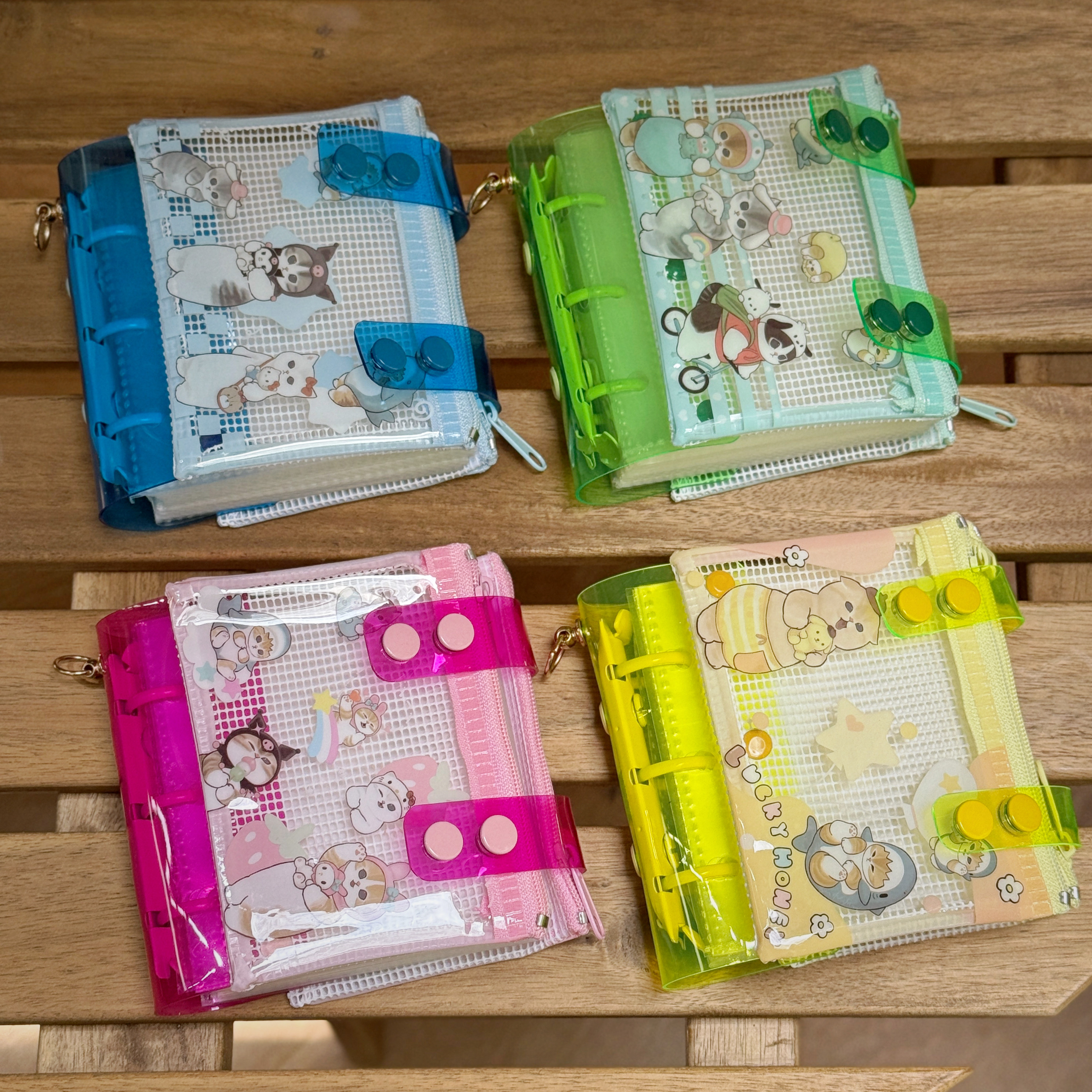 纯手工M5拉链收纳活页本 袖珍A8随身迷你5孔手帐水彩实用便携本子