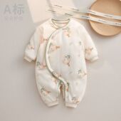 安阳乐萌服饰有限公司婴儿连体衣保暖夹棉冬款 宝宝哈衣纯棉加厚