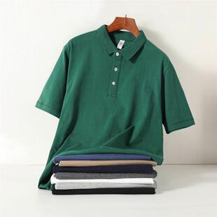 polo衫 宁波简衫 250g重磅墨绿色短袖 夏季 服饰有限公司新疆长绒棉