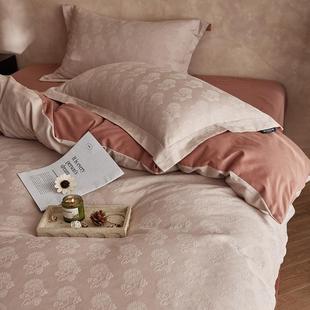 通州区雅佰庭纺织品厂A类高端复古提花100全棉加厚磨毛四件套床单