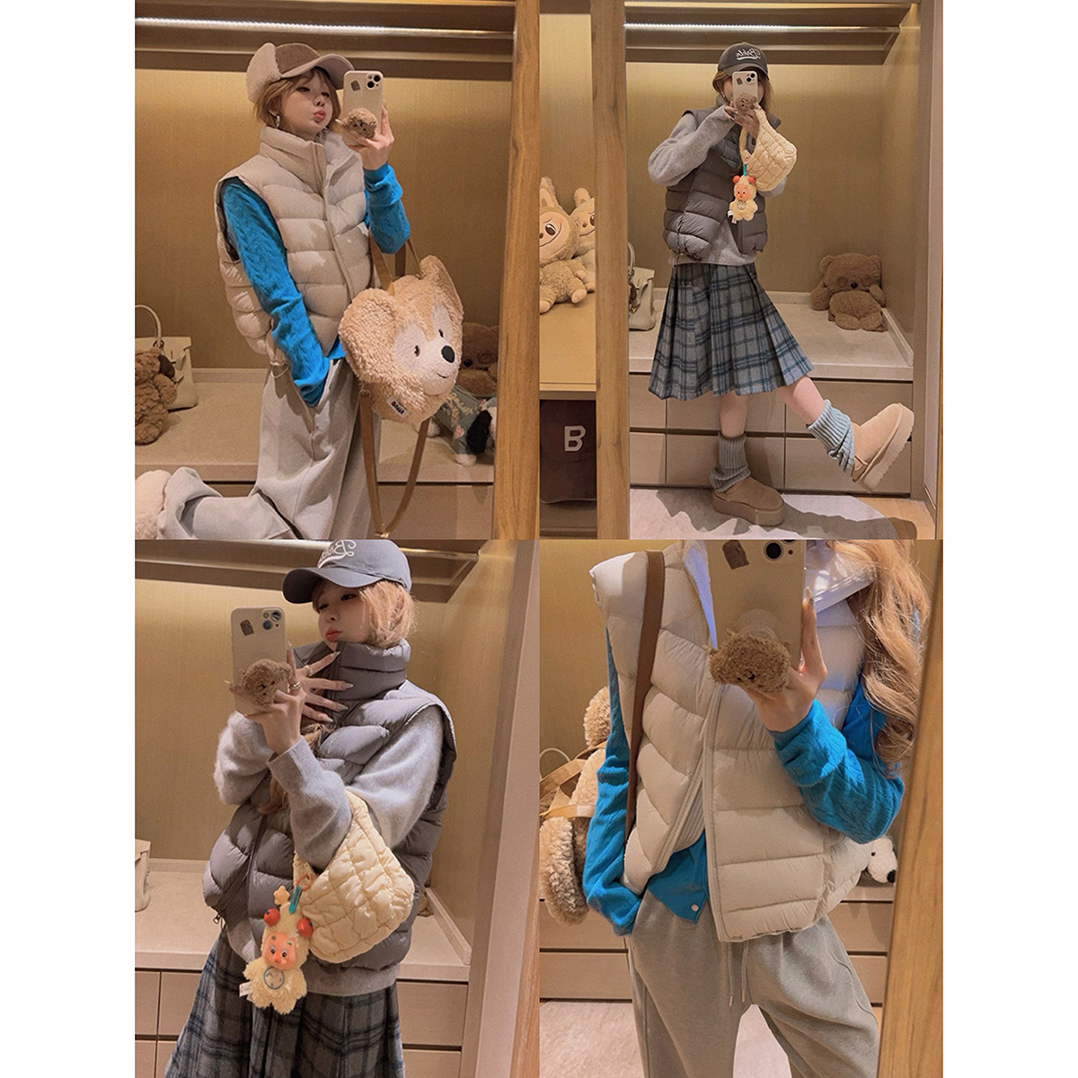 Yukiss【绒量足！排骨马甲/90白鸭绒立领羽绒服～】