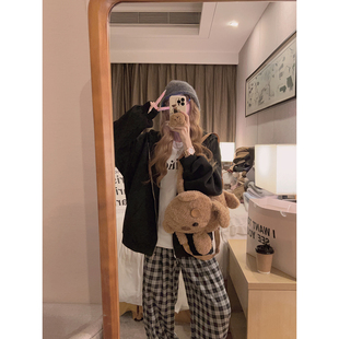 型连帽卫衣 Yukiss 大版 高克重复合料 黑色来啦