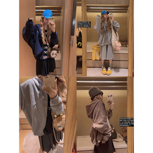 华夫格高克重连帽卫衣外套 私服 穿了3年 Yukiss