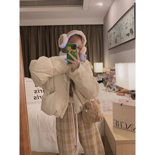 90白鸭绒面包羽绒服女冬 小个子短款 Yukiss 福利清仓5折