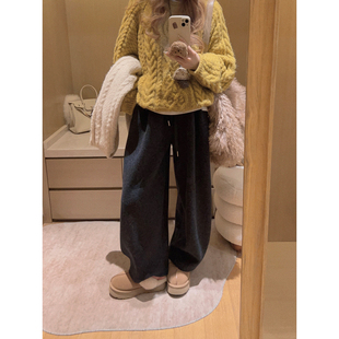 八分气球裤 ～ 加绒弯刀版 毛呢休闲裤 奶奶裤 Yukiss