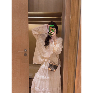 开衫 马海毛柔软混纺镂空针织衫 松软慵懒 Yukiss