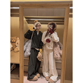 毛巾料套装 460g加绒连帽卫衣 弯刀卫裤 Yukiss ～