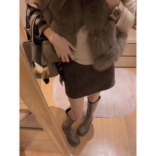 显比例呢子短裙半裙 羊毛呢 wan能单品 Yukiss