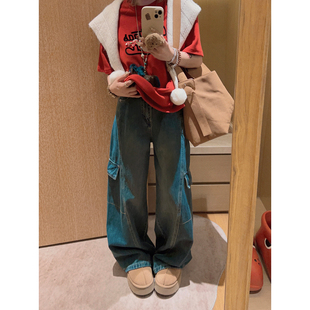 Yukiss【窄版！腰臀比拿捏/立裁阔腿版型工装牛仔裤】