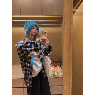 单穿叠穿都出彩 加厚磨毛 复古格纹TR料 Yukiss