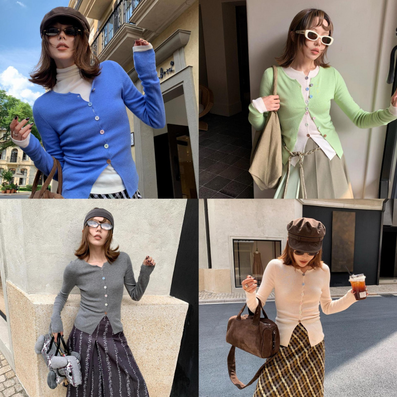 UNITYMODE绵羊毛长袖针织衫女秋