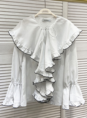 CAN202秋季新款时尚套装 英伦风长袖风衣外套女+白色衬衫两件套