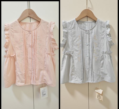110-150乖小兮品牌夏季新款女童纯棉娃娃衫衬衫