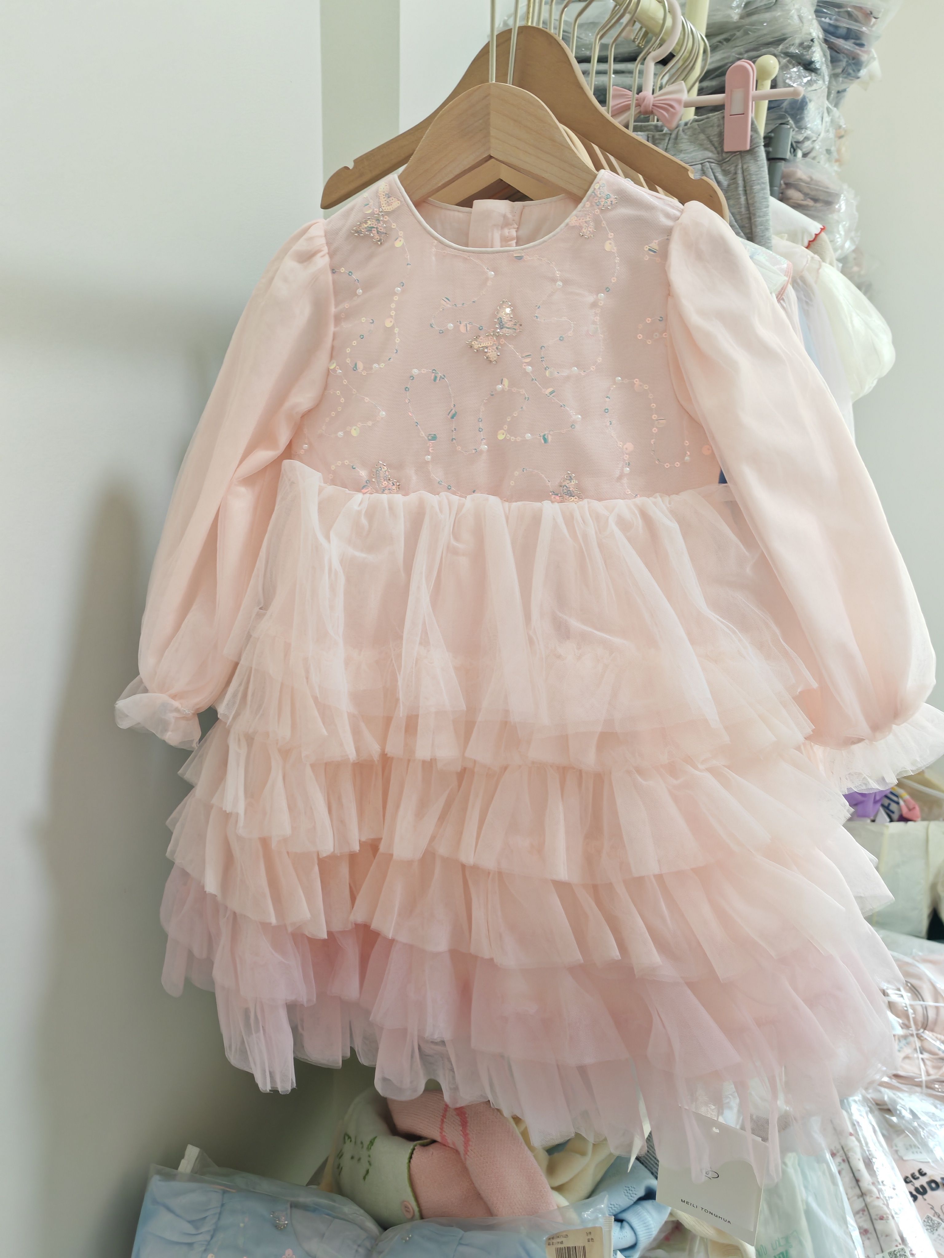 美丽童话春季女童蛋糕裙连衣裙公主纱裙