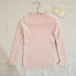 艾拉安朵秋冬女童毛衣面料带Bling Bling闪