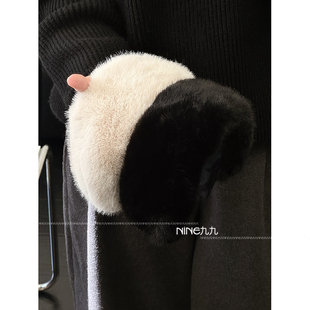 头箍新款 宽版 压发发箍 高级感丝绒毛绒绒发箍女复古时尚 NINE九