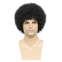 European and American men's wigs, explosive heads, high-temperature silk wigs, African small curls, fluffy short curly hair wigs, kinky thumbnail 3