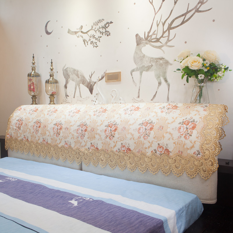 床头布盖布欧式布艺防尘现代简约靠背床头卧室搭布盖布床头罩巾