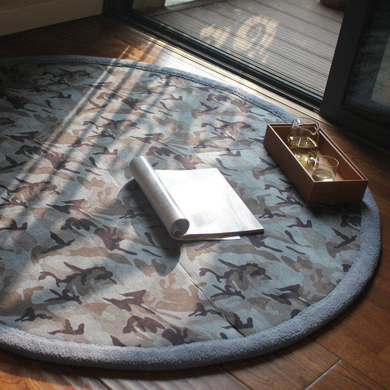 日本 环保亲肤柔软地毯迷彩羊羔绒麂皮绒防滑可机洗可折叠收纳,居家布艺,地毯,淘宝优惠券,粉丝福利购,淘宝优惠卷