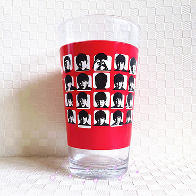 甲壳虫披头士摇滚乐队玻璃马克杯