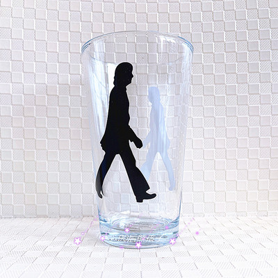 玻璃马克杯早餐杯牛奶杯情侣创意