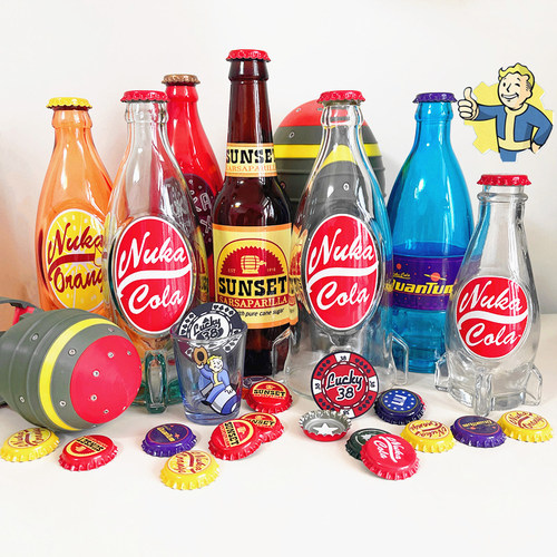 核子可乐辐射可乐汽水火箭玻璃瓶