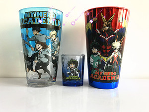 MY HERO ACADEMIA 我的英雄学院动漫周边钢化玻璃杯可乐杯水杯