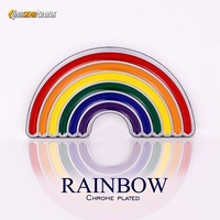 Rainbow Car Logo Car Индивидуальная креативная металлическая модифицированная автомобильная наклейка кузов наклейка мультфильма хвостовая этикетка декоративная наклейка с топливным баком