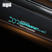 饰贴防水划痕贴 创意车贴电动车自行车滑板装 多巴胺分子式 汽车个性